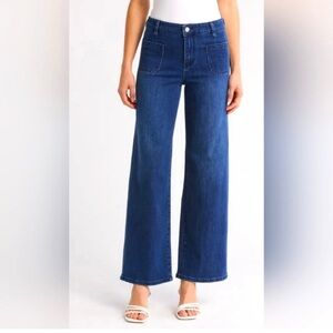 Jason Wu | size 10 | Patch pocket dark wash wide leg jean